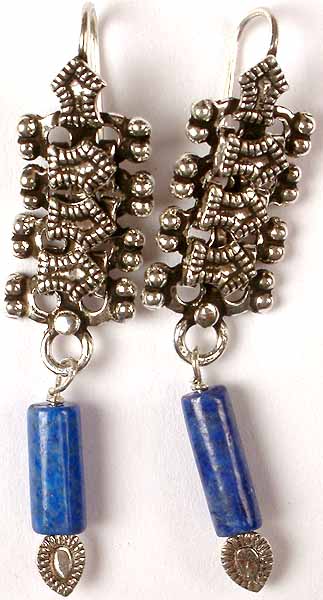 Lapis Lazuli Earrings from Rajasthan