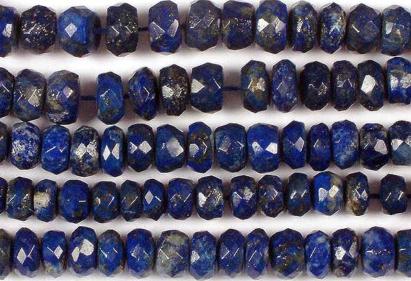 Lapis Lazuli Faceted Rondells