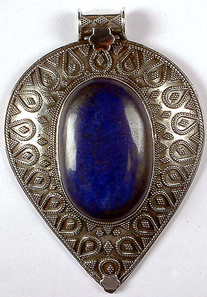 Lapis Lazuli Granulated Pendant