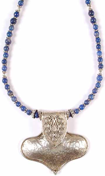 Lapis Lazuli Necklace with Sterling Center