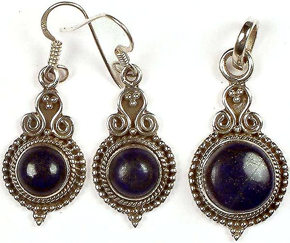Lapis Lazuli Pendant & Earrings Sets