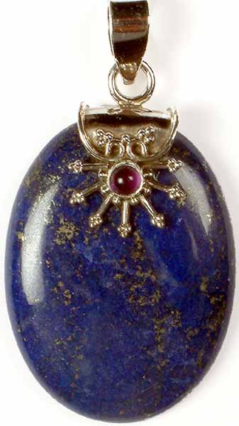 Lapis Lazuli Pendant with Amethyst