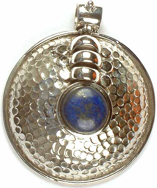 Lapis Lazuli Pendant With Dimples