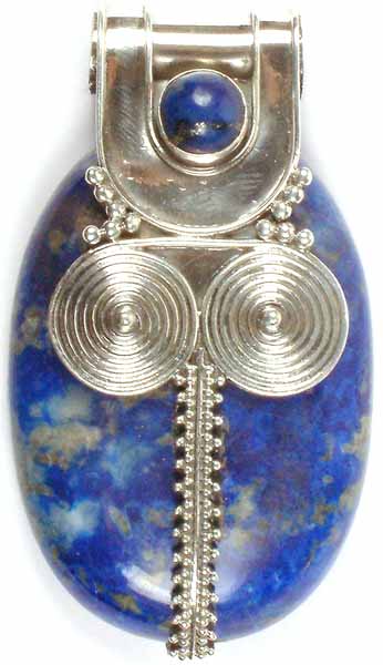 Lapis Lazuli Pendant with Spiral