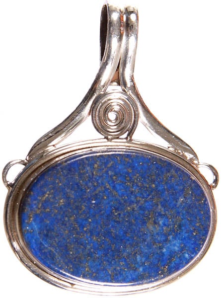 Lapis Lazuli Pendant with Spiral