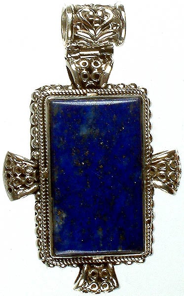 Lapis Lazuli Pendant with Wings