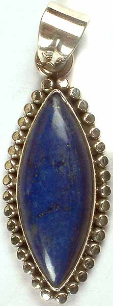 Lapis Lazuli Pointed Oval Pendant