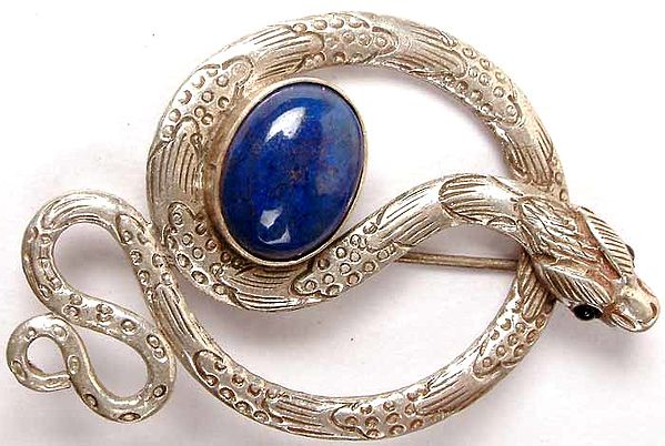 Lapis Lazuli Serpent Broach