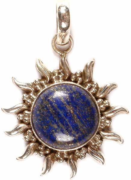 Lapis Lazuli Sun Pendant