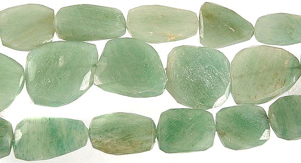Large Faceted Green Aventurine Flat Tumbles