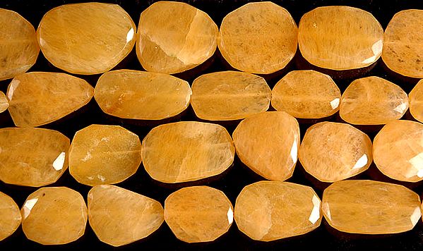 Large Faceted Yellow Aventurine Flat Tumbles