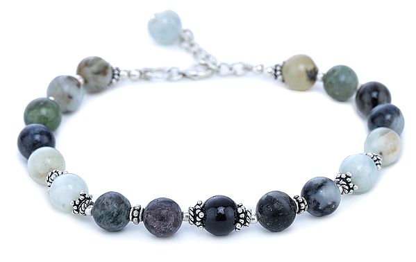 Agate Bracelet with Sterling Silver
