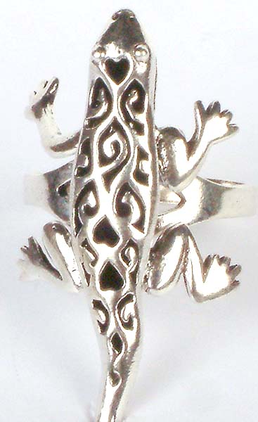 Lizard Ring with Moving Limbs