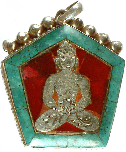 Lord Buddha Inlay Pendant