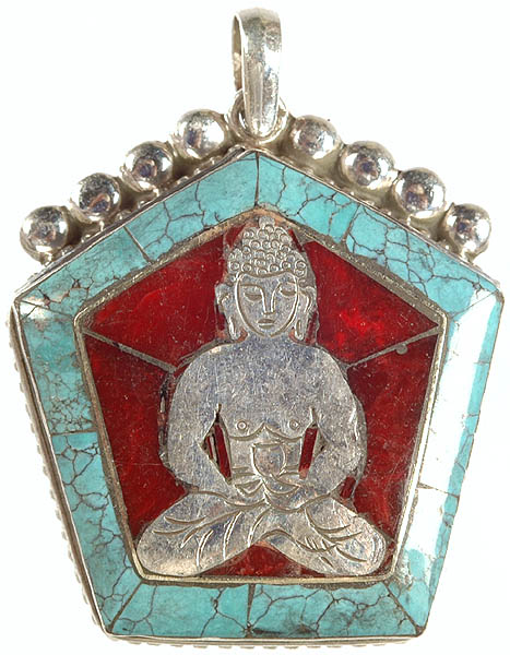 Lord Buddha Inlay Pendant