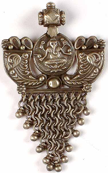 Lord Ganesha Antiquated Pendant from Rajasthan