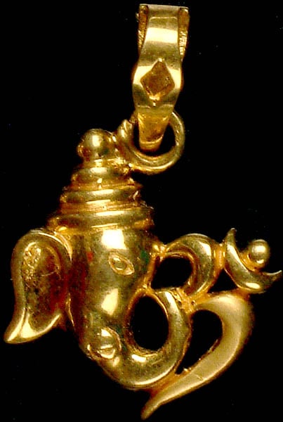 Lord Ganesha Pendant with OM (AUM)