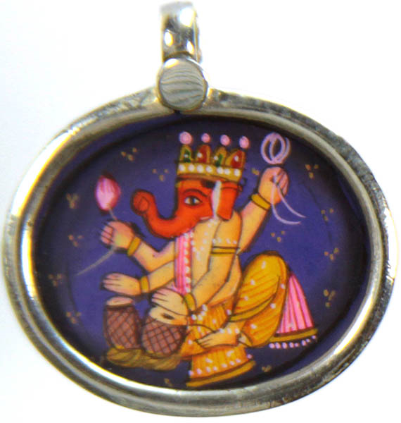Lord Ganesha Playing Tabla