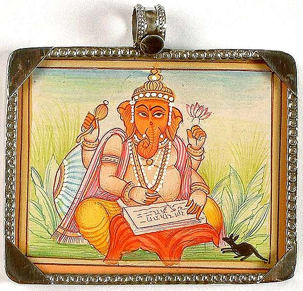 Lord Ganesha Scripting Mahabharata