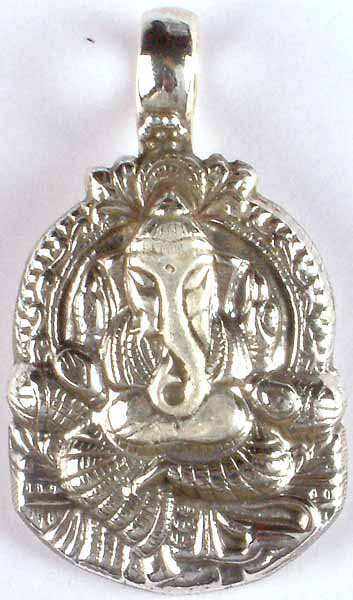Lord Ganesha: Sterling Pendant