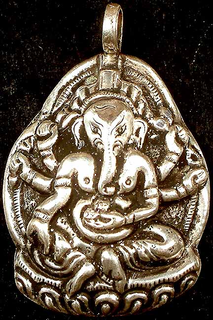 Lord Ganesha (Sterling Pendant)