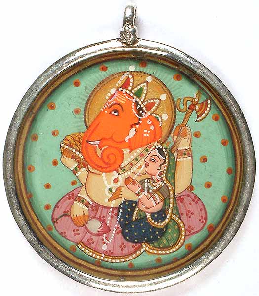 Lord Ganesha with his Shakti