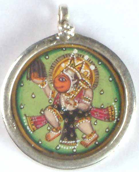 Lord Hanuman with Mount Gandhamadan (Sanjivini)