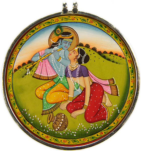 Lord Krishna with His Beloved Radha