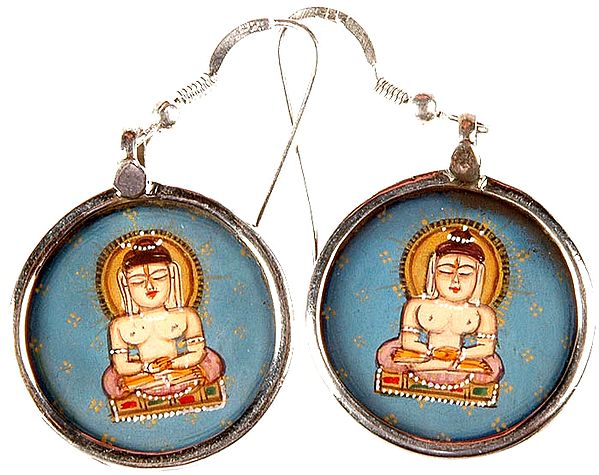 Lord Mahavira Jain Earrings