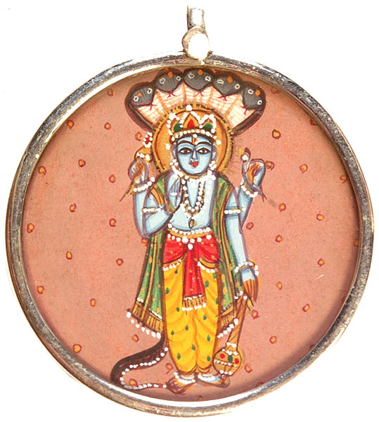 Lord Vishnu on Sheshnag (Pendant)