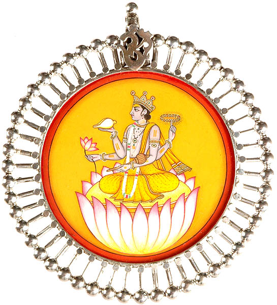 Lord Vishnu with OM at Apex Pendant