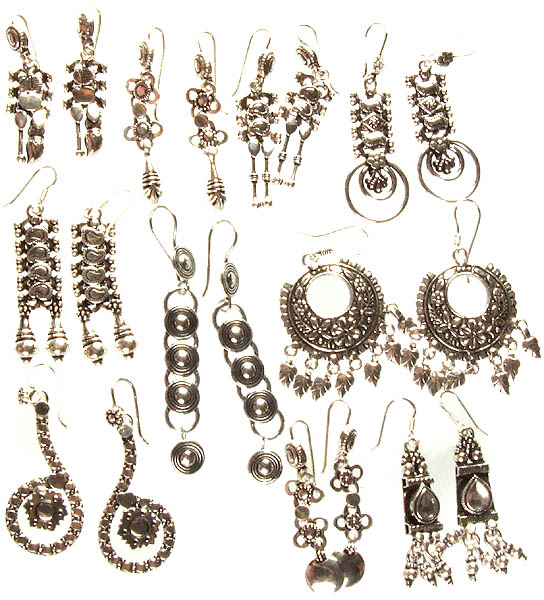 Lot of Ten Ratangarhi Earrings