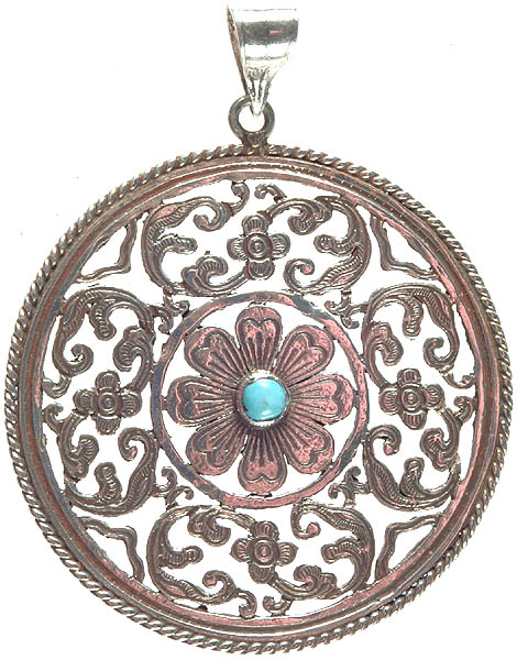 Lotus Mandala with Central Turquoise