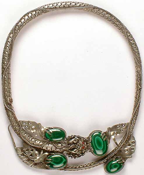 Malachite Dragon Necklace