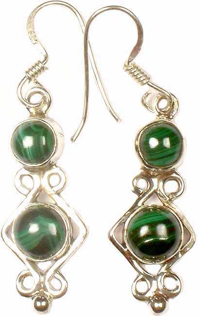 Malachite Earrings