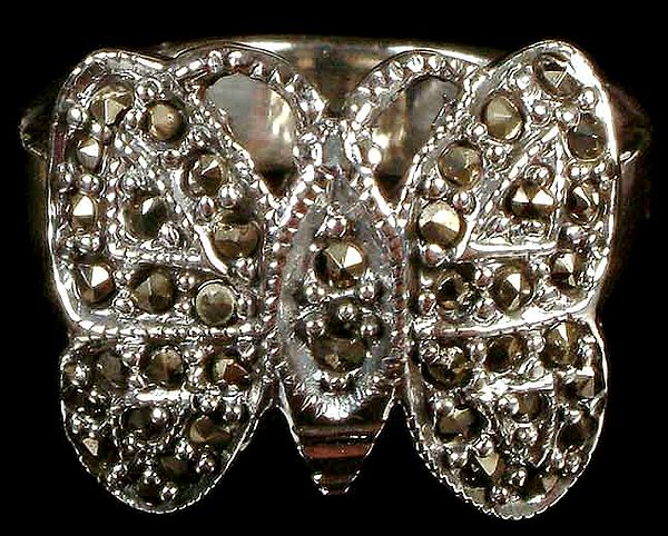 Marcasite Butterfly Ring