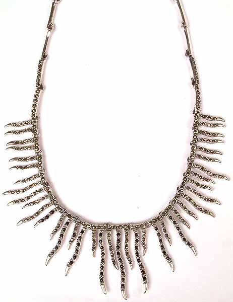 Marcasite Flaming Necklace