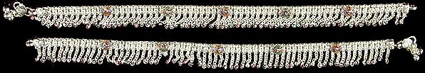 Meenakari Anklets with Charms (Price Per Pair)