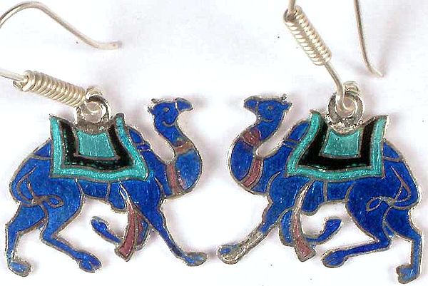 Meenakari Camel Earrings
