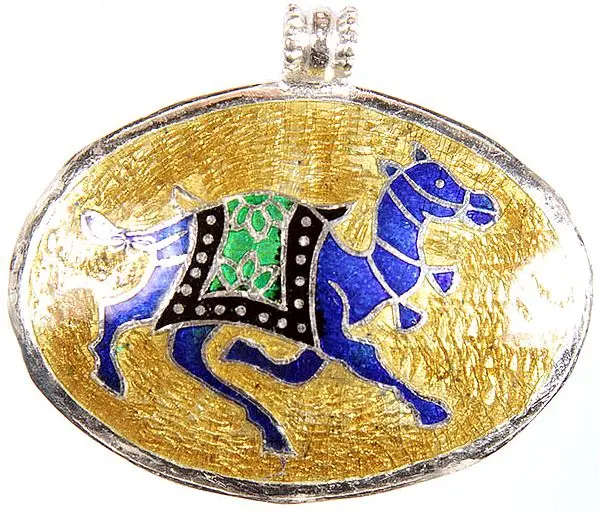 Meenakari Camel Pendant