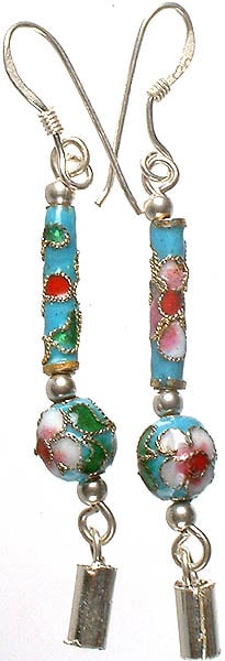 Meenakari Earrings with Dangle