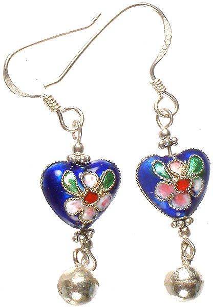 Meenakari Valentine Earrings with Dangle