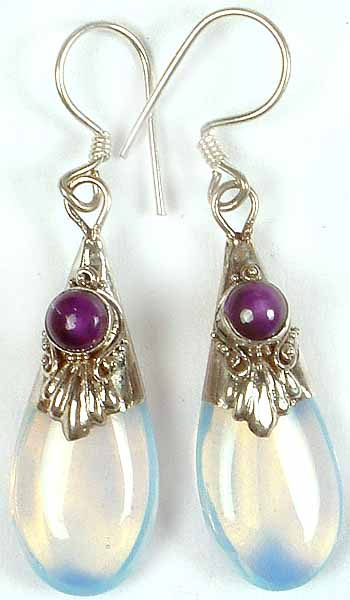 Monalisa Earrings with Amethyst