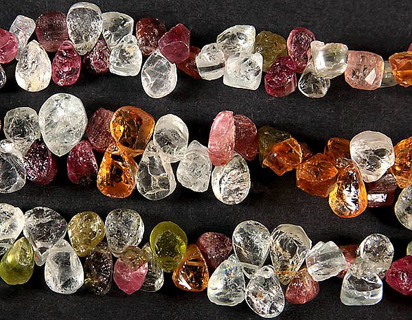 Faceted Rugged Gemstone Briolette