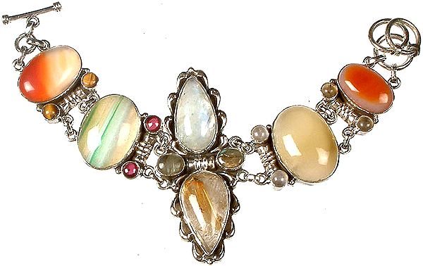 Multi-colored Gemstone Bracelet