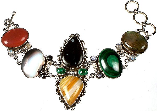 Multicolored Gemstone Splendor (Bracelet)