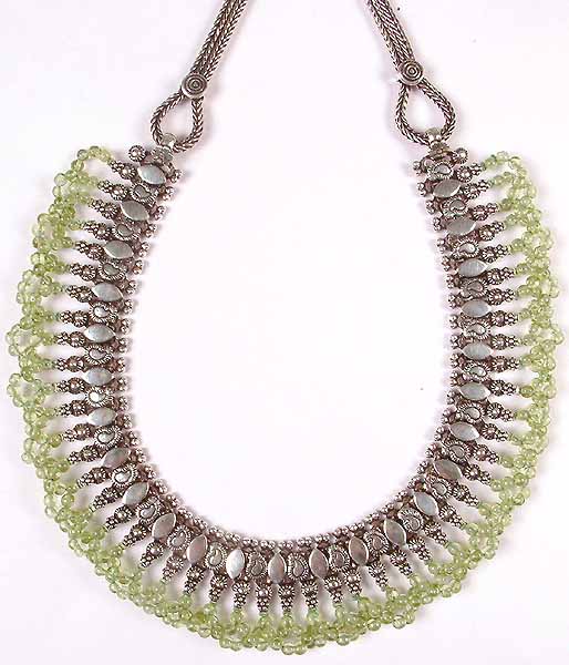 Necklace from Rajasthan with Beaded Peridot