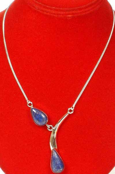 Necklace of Lapis Lazuli Drops