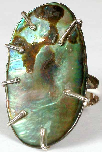 Oval Abalone Ring