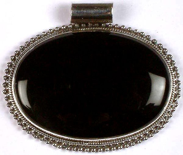 Oval Black Onyx Pendant